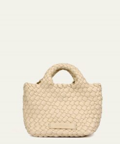 Bolso mini shopper trenzado