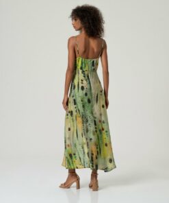 Alternative view of Vestido tirantes escote pico Verde