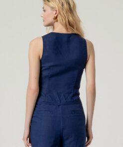 Alternative view of Chaleco escote redondo Marino