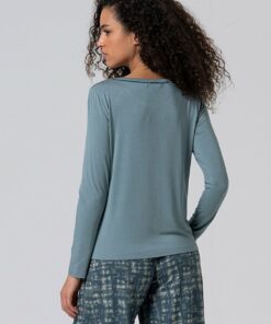 Alternative view of Camiseta cuello redondo Azul celeste