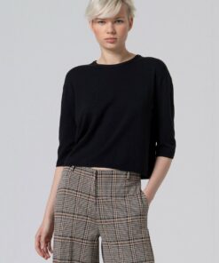 Jersey manga 3/4 negro