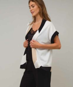 Chaqueta itarsia lúrex