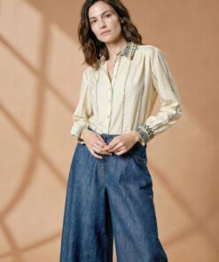 Camisa manga ancha 3/4