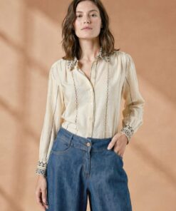 Alternative view of Camisa manga ancha 3/4