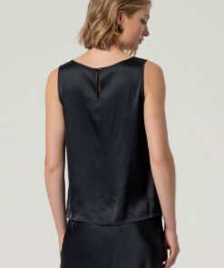 Alternative view of Top de tirantes escote pico Negro