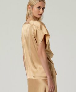 Alternative view of Blusa anudada arena