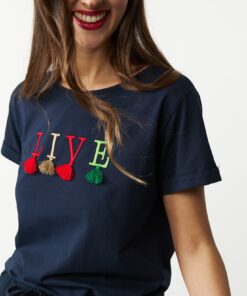 Camiseta bordada live