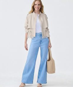 Cazadora  puntilla beige