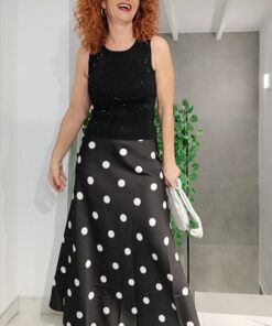 Alternative view of Falda lunares negra