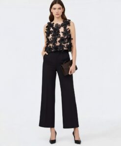 Top sin mangas flores