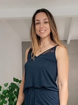 Top lencero azul