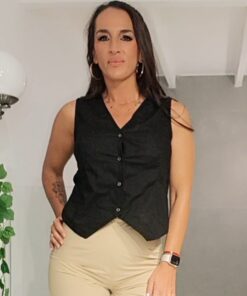 Chaleco sastre negro
