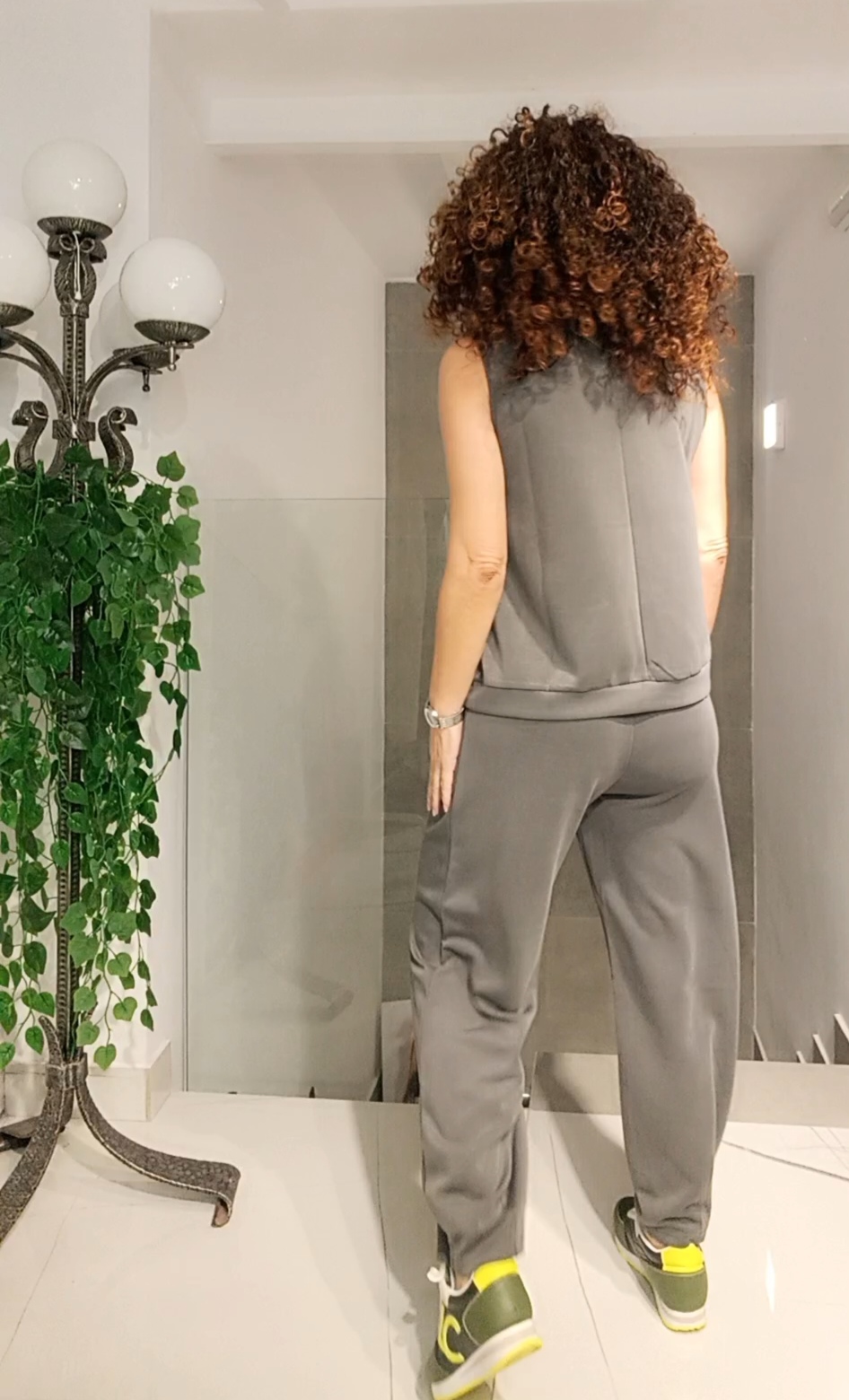 Pantalón modal gris - Imagen 2