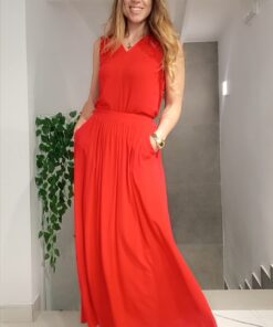 Blusa roja viscosa