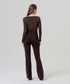 Alternative view of Pantalón estilo flare Chocolate