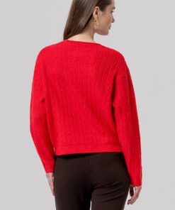 Alternative view of Jersey escote redondo Rojo