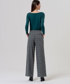 Alternative view of Pantalón ancho con cintura estrecha Gris